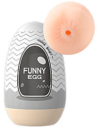 Мастурбатор-яйцо Fanny Egg (анус), серый, 40x90 мм, 92373-6