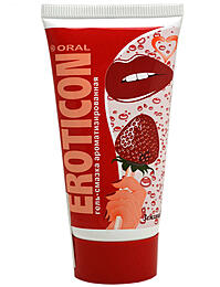 Гель-смазка Eroticon Fruit «Земляника» орально-вагинальная, 55 мл