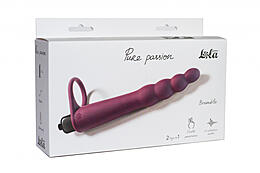 МС 1201-03lola Вибронасадка для двойного проникновения Pure Passion Bramble Green