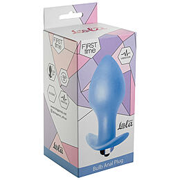 МС 5006-02lola Анальная пробка с вибрацией Bulb Anal Plug Blue