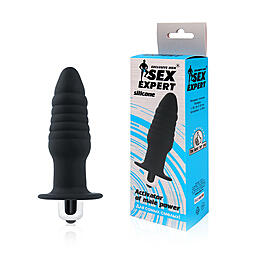 ВТУЛКА АНАЛЬНАЯ С ВИБРАЦИЕЙ L 90 мм D 30 мм, цвет чёрный арт. SEM-55189