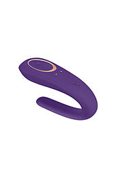 Многофункциональный стимулятор для пар Satisfyer Partner Toy, силикон, фиолетовый, 18,5 см.