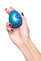 Нереалистичный мастурбатор TENGA Egg Cool, TPE, Синий, 7 см