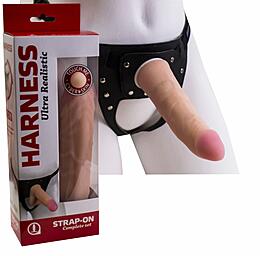 Страпон-трусики со съемной насадкой Harness   LOVETOY, Россия, телесный с черным 