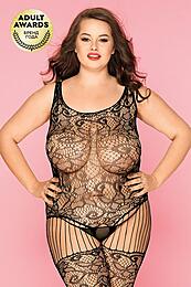 КОСТЮМ-СЕТКА И СТРИНГИ CANDY GIRL HORTENSE черные, размер 2XL арт. 843029-BLK-2XL 