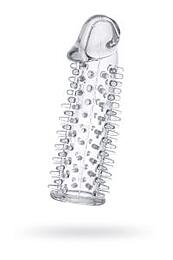 Насадка на пенис TOYFA, TPE, прозрачный, 12,5 см