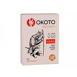 Презервативы OKOTO Thin Exstra Soft, №3, 1465