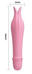 Вибромассажёр EDWARD 10 режимов вибрации, L 145 мм D 29 мм, светло-розовый арт. BI-014502-1