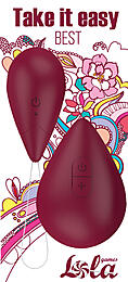 9021-01lola Виброяйцо с пультом управления Take it Easy Best Wine Red