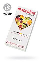 Презервативы Masculan, ultra 1, тутти-фрутти, 19 см, 5,3 см, 10 шт.