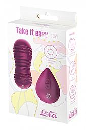 9021-11lola Виброшарики с циркуляцией на пульте управления Take it Easy Ray Purple