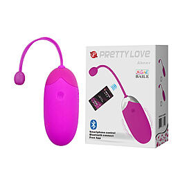 BI 014362 HP ВИБРОЯЙЦО управление смартфоном через Bluetooth L 75 мм D 33 мм, 12 режимов вибра