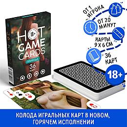 ИГРАЛЬНЫЕ КАРТЫ HOT GAME CARDS ПРИРОДА, 36 карт, 18+, артикул 7354587