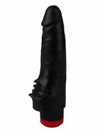 Черный вибратор со стимулирующими пупырышками Джага (16,5 см)   ДЖАГА ДЖАГА, Россия, черный 